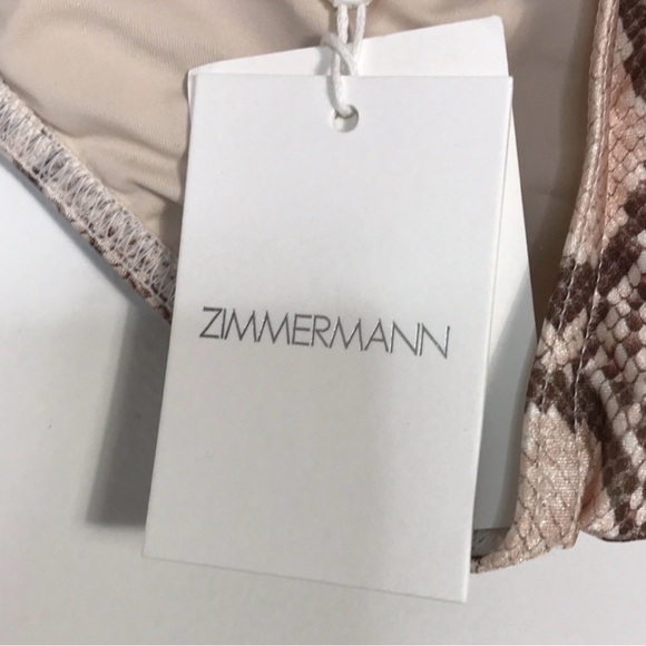 NWT zimmermann bellitude ladder snake print one piece swimsuit 2-4 size - Picture 5 of 7